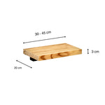 ONTAKE Floating bedside table in solid wood. 