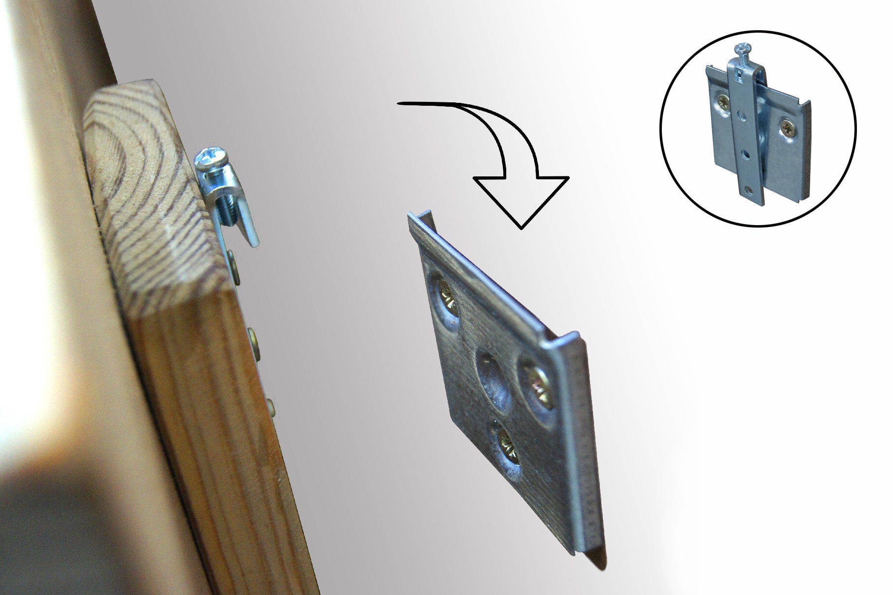 CUBIC Cabecero de cama de madera maciza.