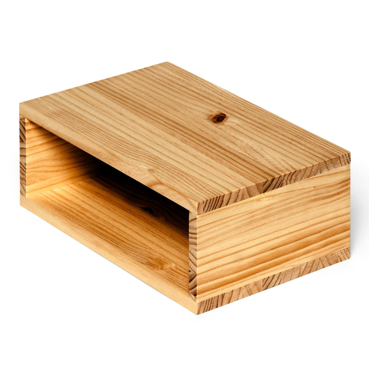 KINPU Floating bedside table in solid wood. "OAK" finish.