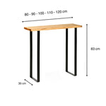 ARAKAWA Consola - Recibidor de madera maciza. Acabado 