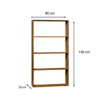 TSURUGI Estantería - Librería. Altura 145 cm. Acabado 