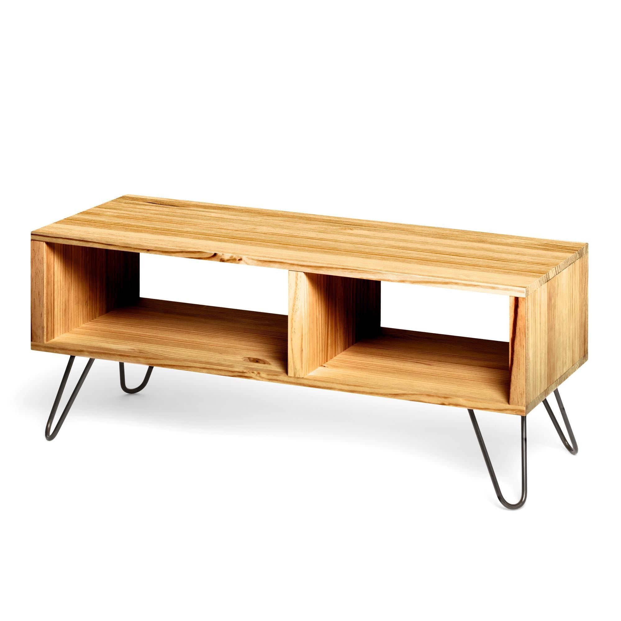 HIRA Mueble para TV de madera maciza. Acabado "O A K".