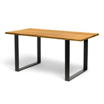 KASA Mesa de comedor de madera maciza. Acabado 