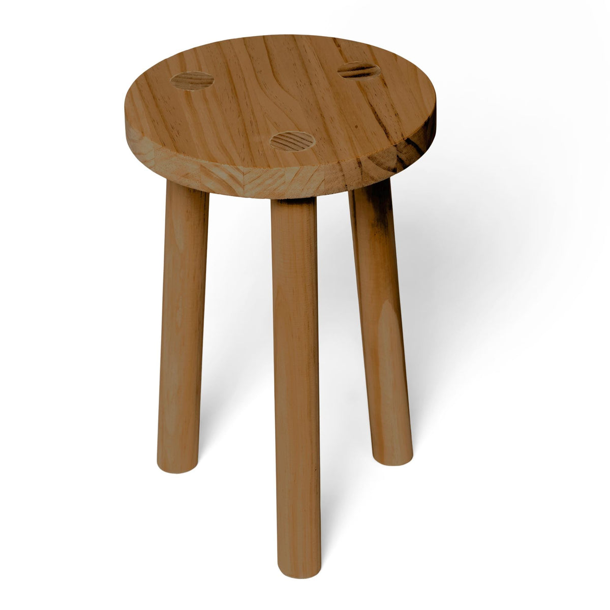 KARASAWA Taburete - Mesita de noche de madera maciza. Acabado 