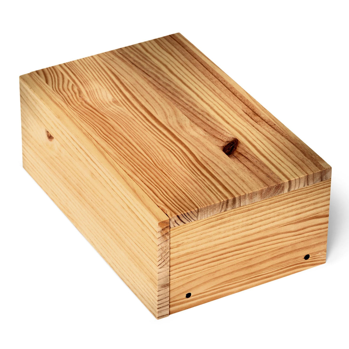 TONE Solid wood floating bedside table with drawer. "OAK" finish.