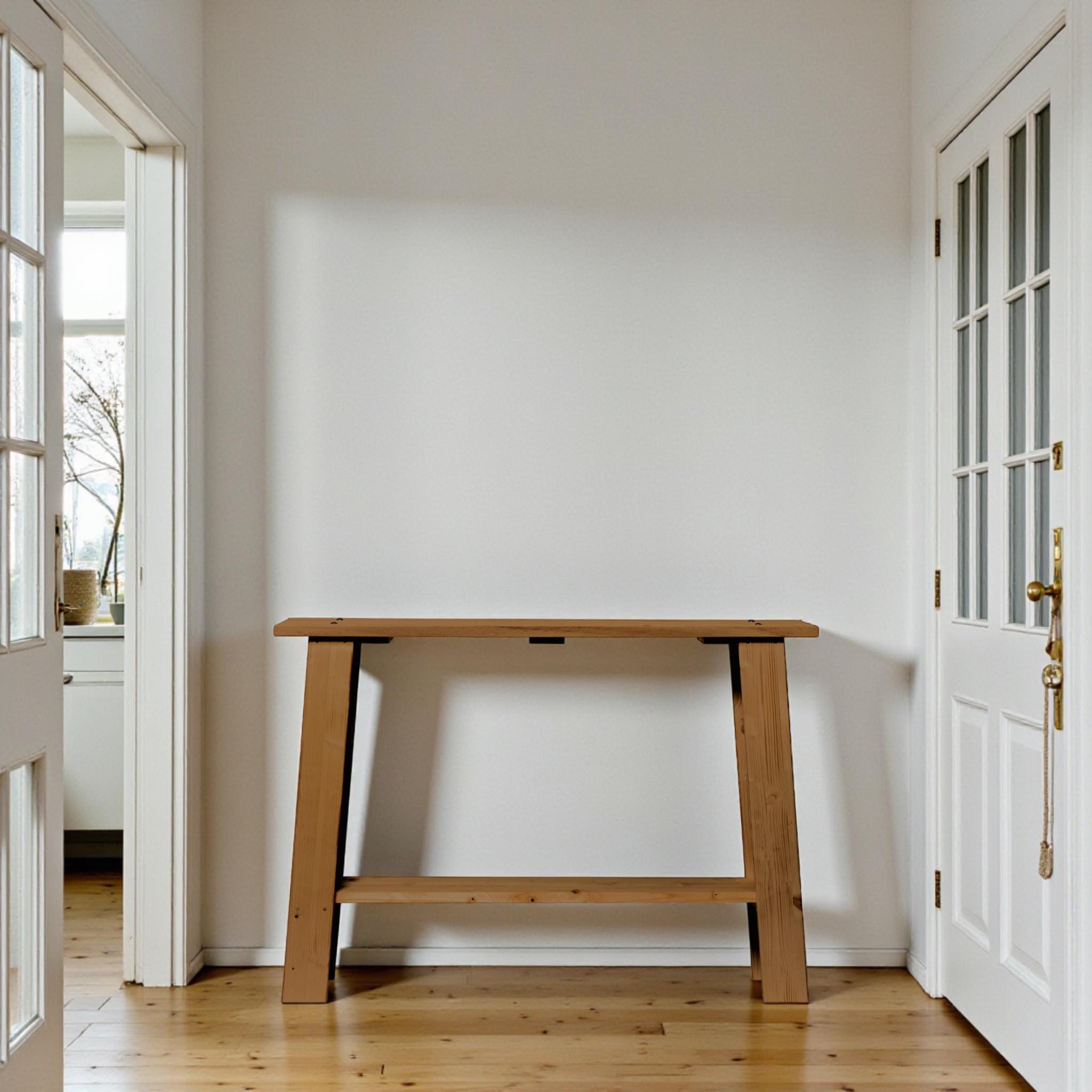 NASU Consola - Recibidor de madera maciza. Acabado "D A R K".