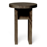 NORIKURA Taburete - Mesita de noche de madera maciza. Acabado 