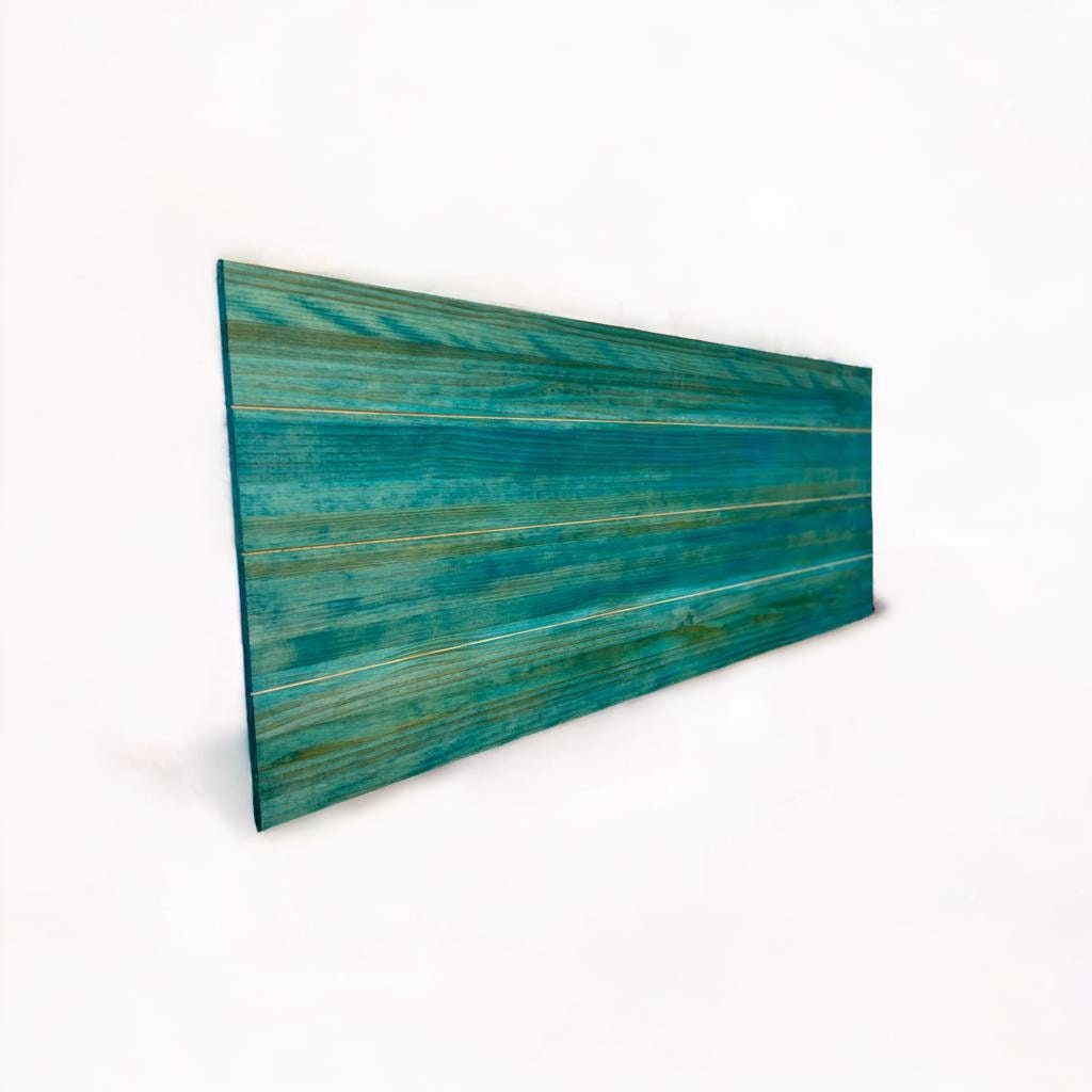 Cabecero de madera | Altura 60 cm | Acabado "SEA" | Hiyori. Hecho a mano con madera maciza - Perfecto para el dormitorio.
