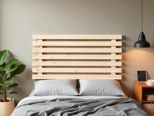 Cabecero | Altura 56 cm | Acabado "NATURAL" | Aino. Hecho a mano con madera maciza - Perfecto para el dormitorio.