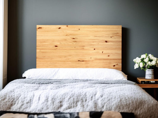 Cabecero | Altura 80 cm | Acabado "ROBLE" | Fuji - Hecho a mano con madera maciza - Perfecto para el dormitorio