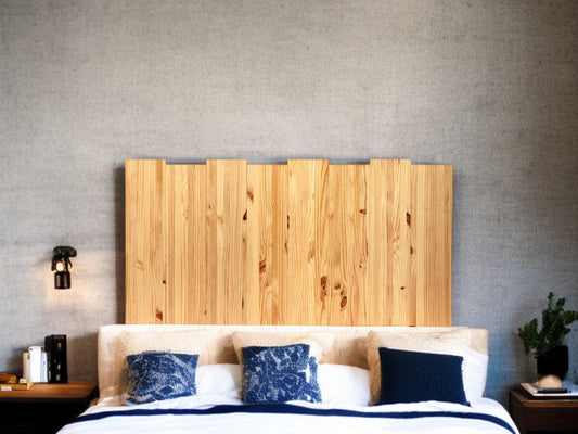 Cabecero | Altura 60 cm | Acabado "ROBLE" | Haku. Hecho a mano con madera maciza - Perfecto para el dormitorio.