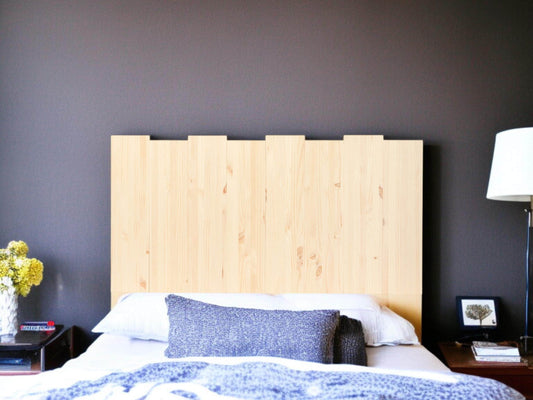 Cabecero | Altura 60 cm | Acabado "NATURAL" | Haku. Hecho a mano con madera maciza - Perfecto para el dormitorio
