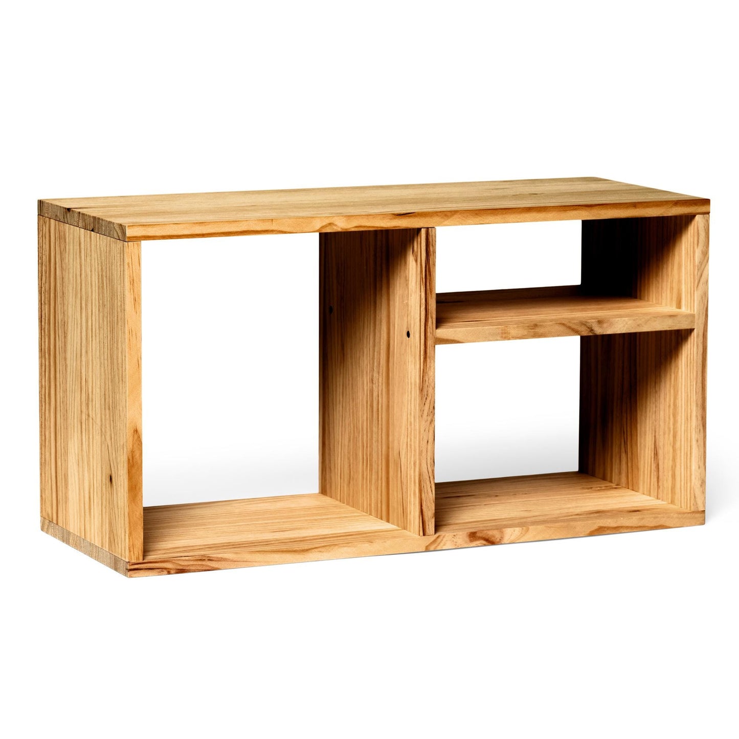 Librero | Estantería | Estantería | Mueble para TV | Acabado "ROBLE" | Teshio. Hecho a mano - Perfecto para sala, comedor, recibidor y oficina.