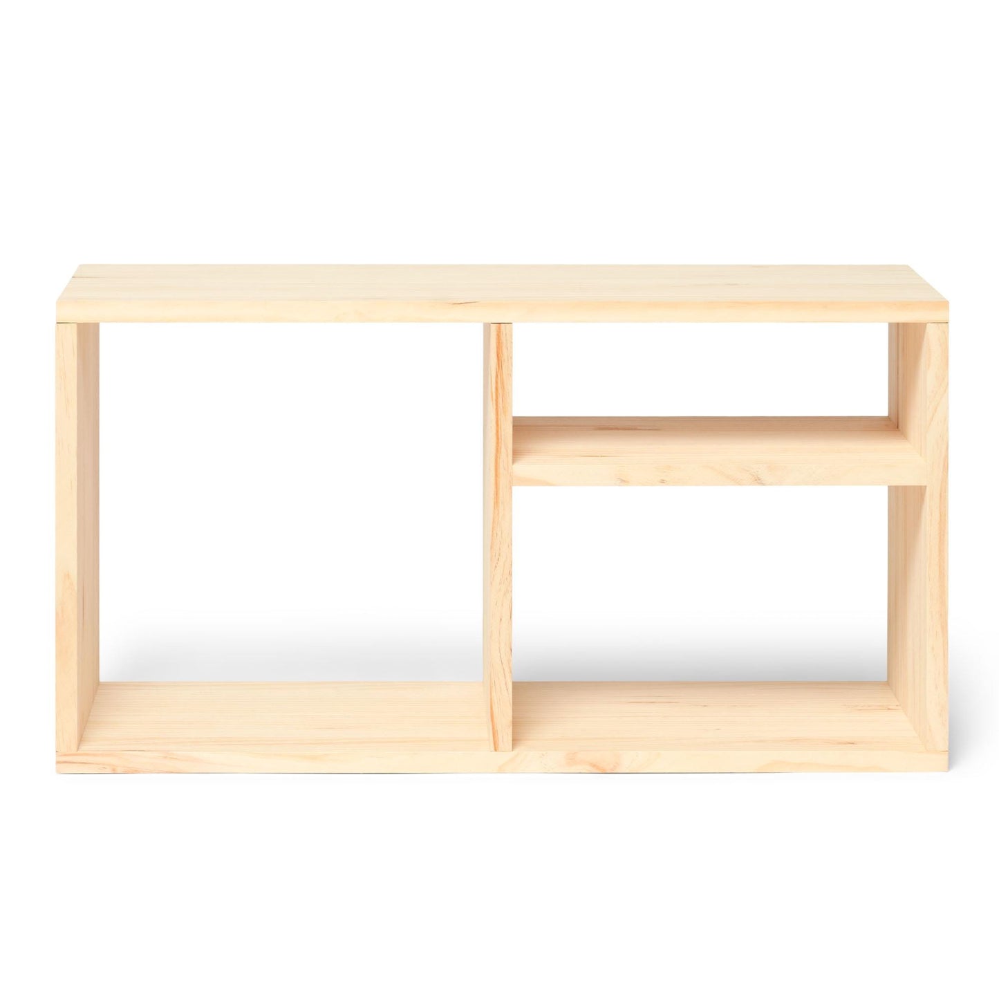 Librero | Estantería | Estantería | Mueble para TV | Acabado "NATURAL" | Teshio. Hecho a mano - Perfecto para sala, comedor y recibidor.