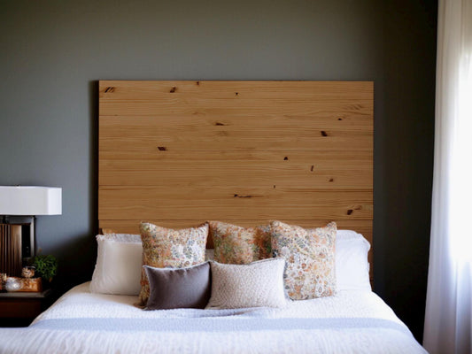 Cabecero | Altura 60 cm | Acabado "OSCURO" | Fuji - Hecho a mano con madera maciza - Perfecto para el dormitorio