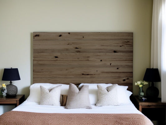 Cabecero | Altura 80 cm | Acabado "RAWGRAY" | Fuji - Hecho a mano con madera maciza - Perfecto para el dormitorio