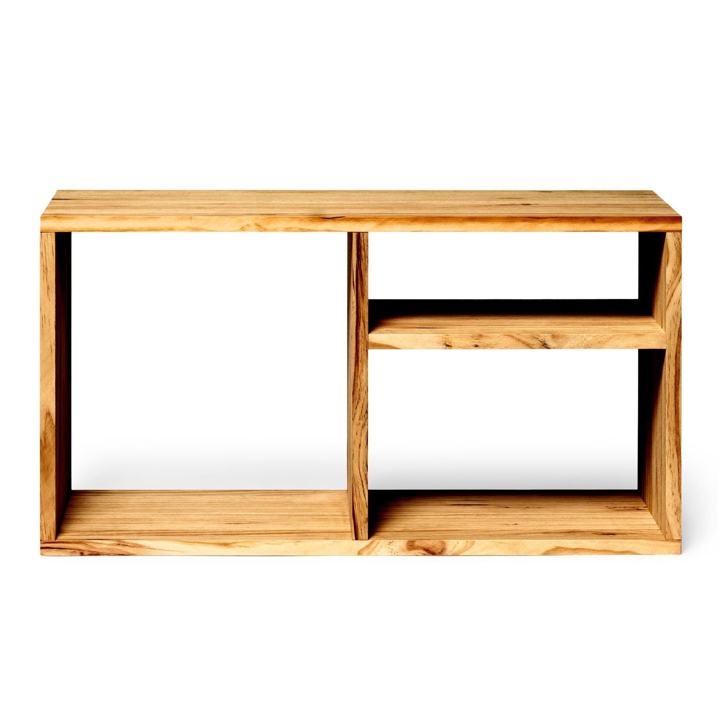 Librero | Estantería | Estantería | Mueble para TV | Acabado "ROBLE" | Teshio. Hecho a mano - Perfecto para sala, comedor, recibidor y oficina.