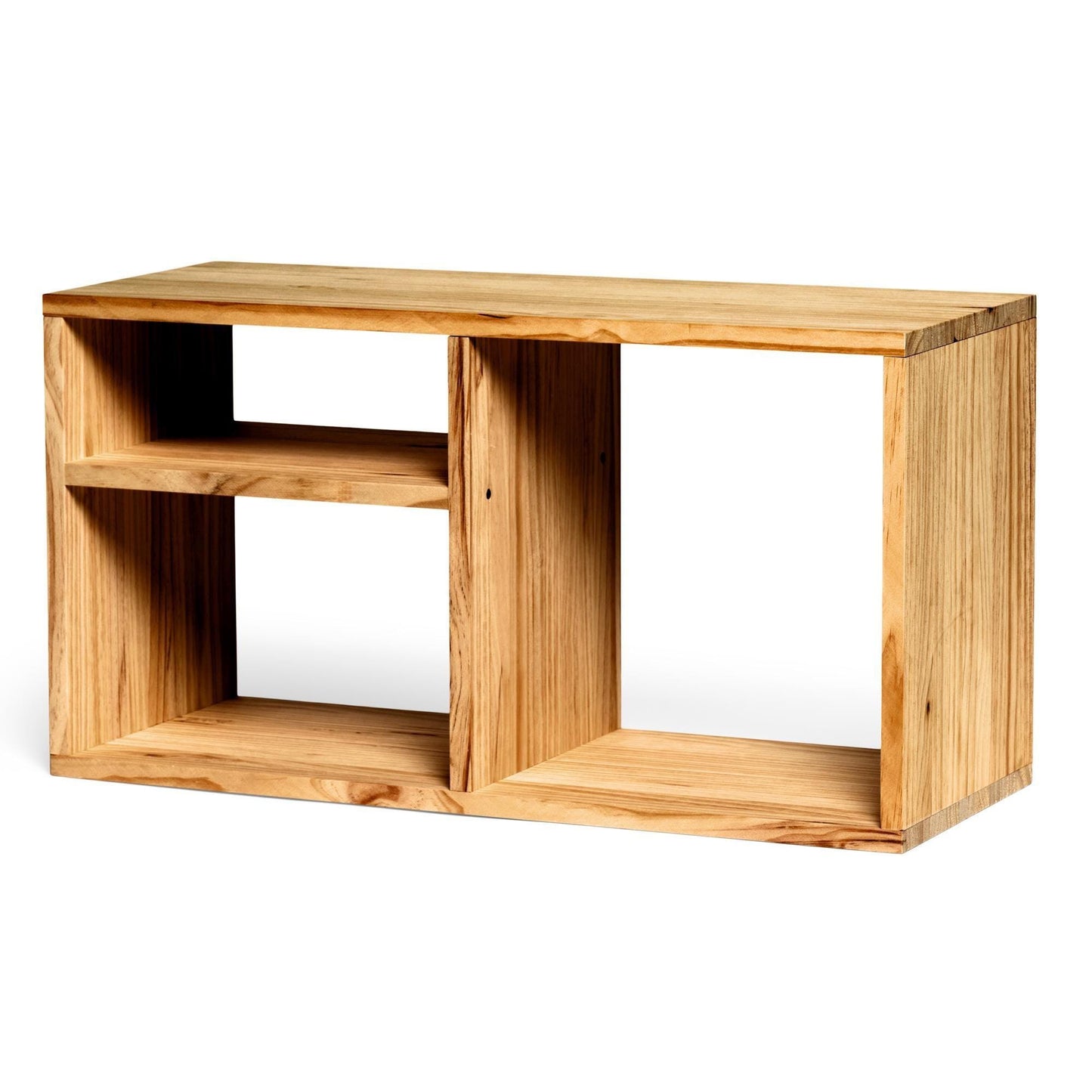 Librero | Estantería | Estantería | Mueble para TV | Acabado "ROBLE" | Teshio. Hecho a mano - Perfecto para sala, comedor, recibidor y oficina.