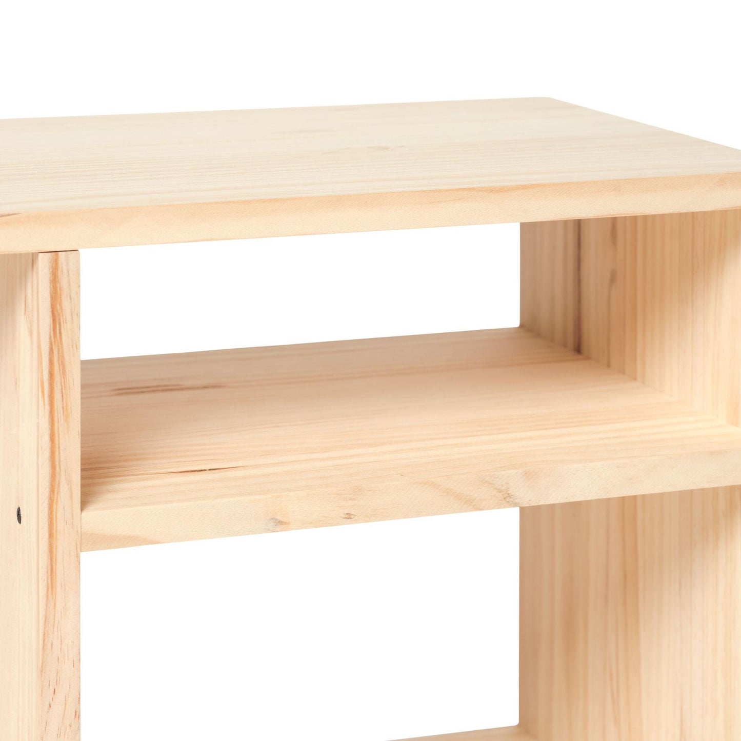 Librero | Estantería | Estantería | Mueble para TV | Acabado "NATURAL" | Teshio. Hecho a mano - Perfecto para sala, comedor y recibidor.