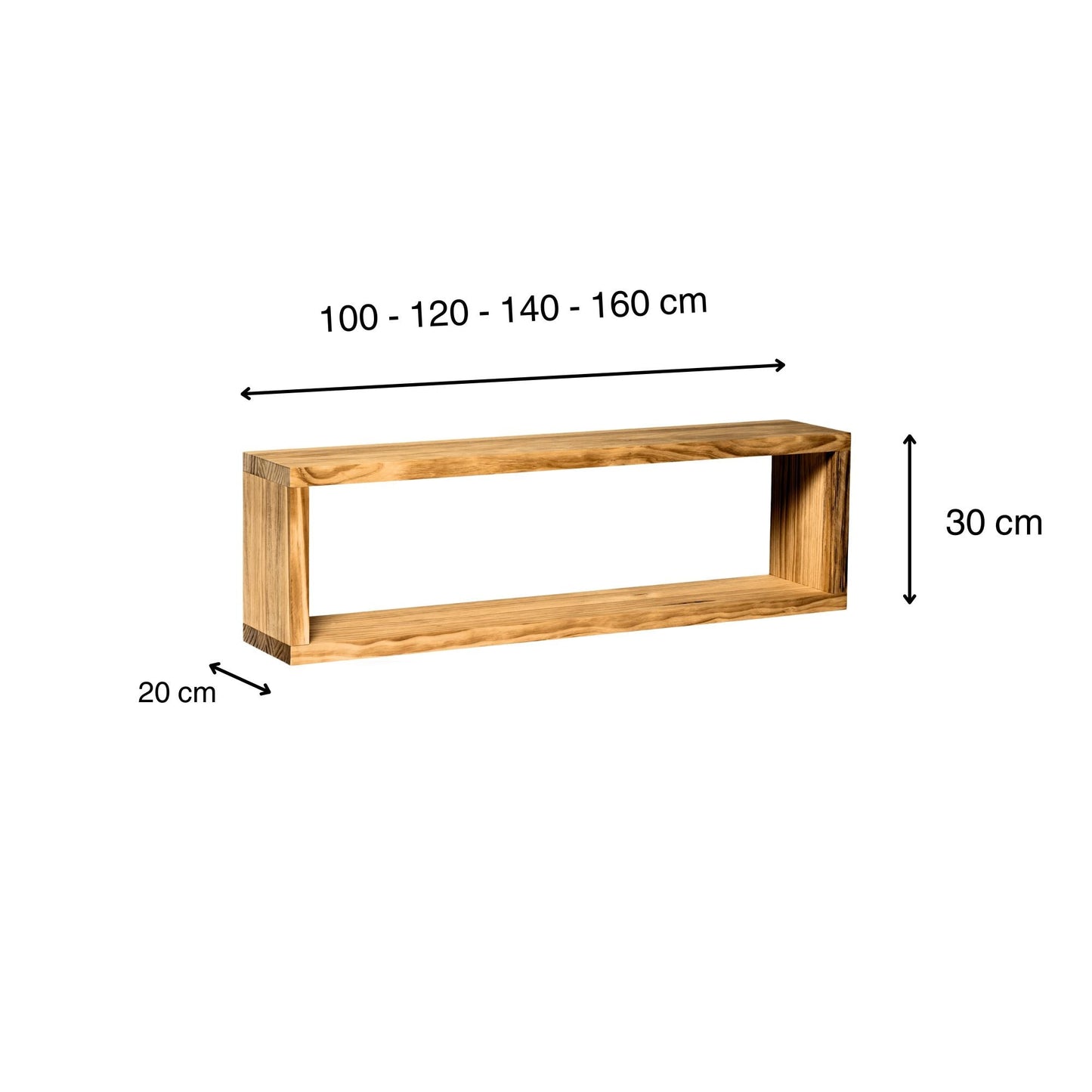 Mueble de TV | Mueble multimedia | Soporte de TV de diseño moderno | Acabado "ROBLE" | Miune. Hecho a mano con madera maciza - Perfecto para la sala de estar.