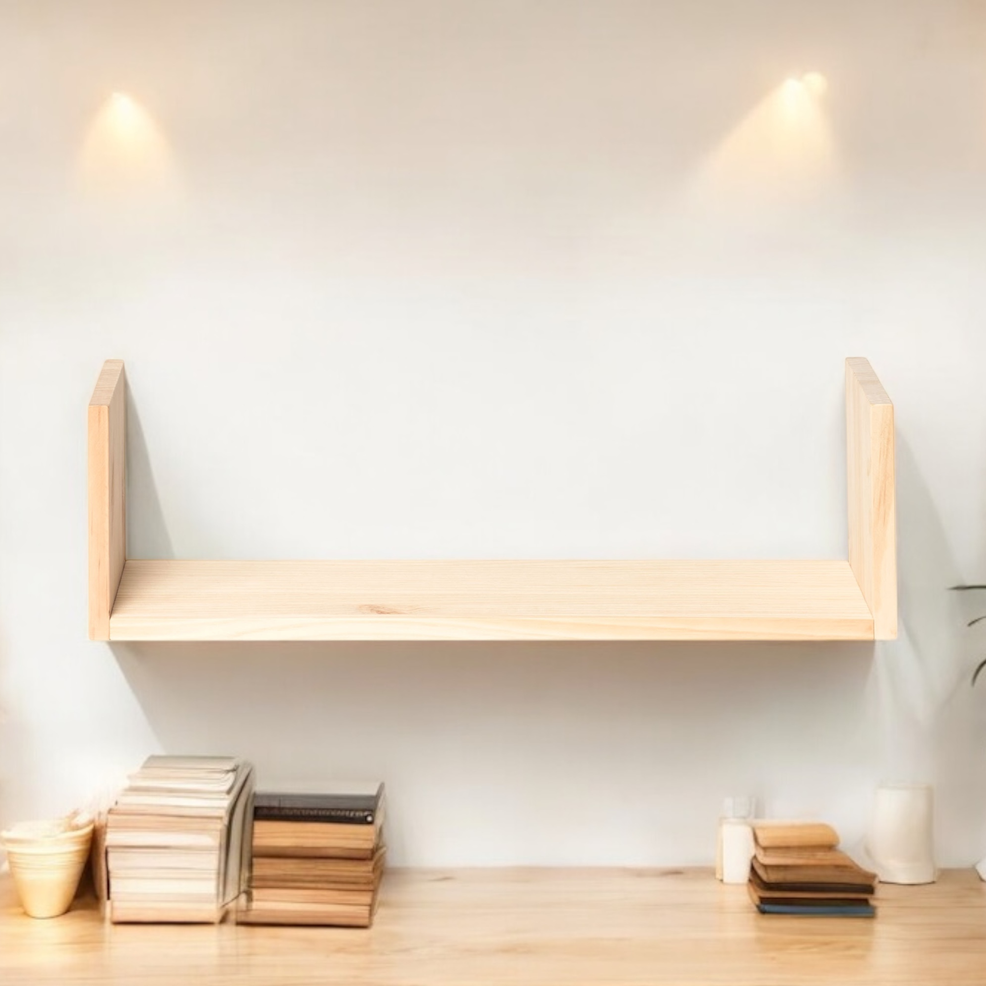 ISHIKARI Estante de madera maciza. Acabado "N A T U R A L".