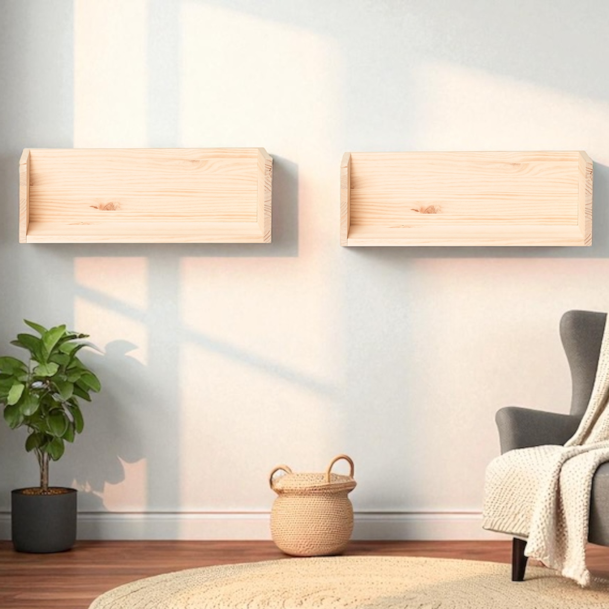 KISO Estante de madera maciza. Acabado 