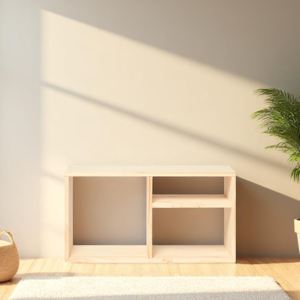 TESHIO Estantería - Mueble TV. Acabado 