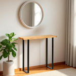 ARAKAWA Consola - Recibidor de madera maciza. Acabado 