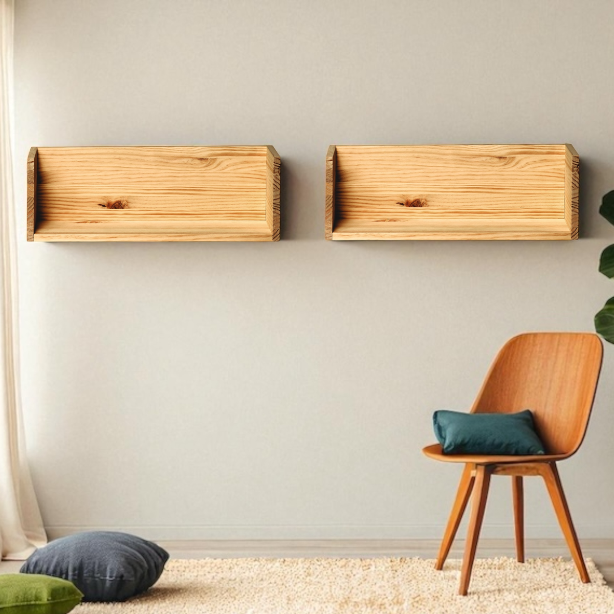 KISO Estante de madera maciza. Acabado 