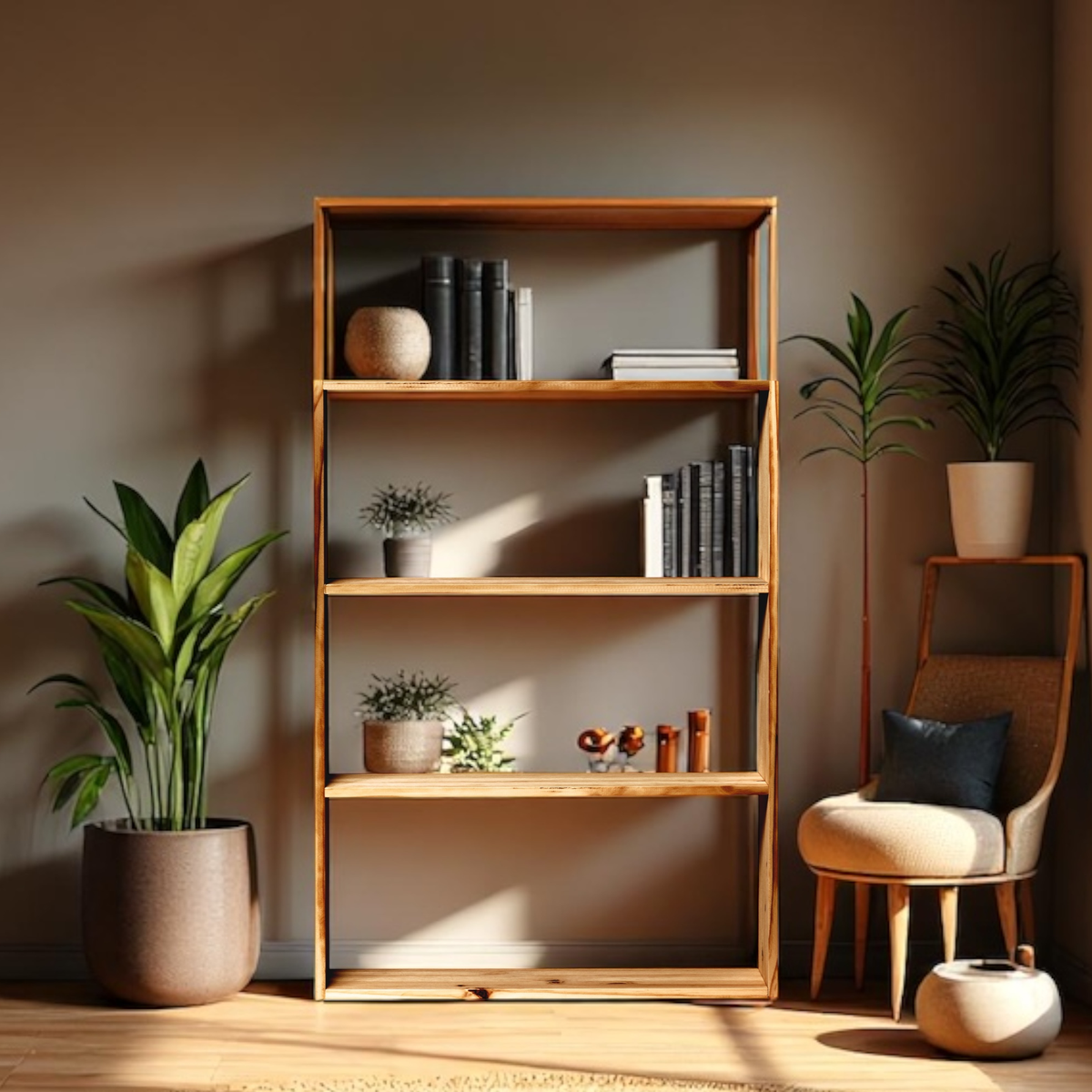 TSURUGI Estantería - Librería. Altura 145 cm. Acabado 